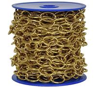 Corderie Italiane 2008422-00 Chaîne Ovale 3,2 X 30 X 16 15 Mt Laiton Couleur : En Contact avec le Vent