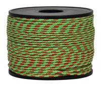 Corderie italiane-ciel 006040880 tresse tricotée Corde de sécurité Fluorescent Vert/Rouge