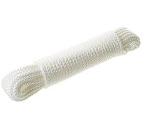 CORDERIES TOURNONAISES 07212 - Tresse en Polypropylène - 20 m/Ø 8 mm - Résistance 900 Kg - Blanc