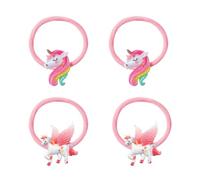 Cordes À Cheveux De Dessin Animé 4 Pièces, Cordes À Cheveux Pour Enfants, Accessoires Pour Cheveux De Filles, Accessoires Pour Cheveux Mignons, Cordes À Cheveux Élastiques