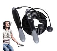 Cordes à sauter d'entraînement - Corde à sauter réglable | Affichage de la corde à sauter | Design portable, corde sans fil, accessoire de fitness, corde à sauter numérique, accessoires de gym à