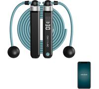 Cordes Á Sauter Drumfit Smartcomba 3000 Connected, Réglable 2 En 1, Rotation Rapide À 360°, 2 Cordes De 30 Cm, Se Connecter À L'application, Avec Corde En Pvc De 3 M, 3 Modes, Écran Led