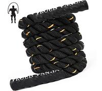 Cordes à sauter lourdes pour fitness de 2,3 kg, corde à sauter lestée pour adultes pour homme et femme, entraînement total du corps, entraînement électrique en salle de sport pour améliorer la force