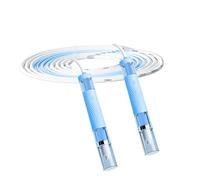 Cordes à sauter pour enfants, longueur réglable, corde de 3 m avec poignées antidérapantes. Construction durable pour le jeu actif et l'entraînement, sensation légère pour une manœuvre facile. Outil