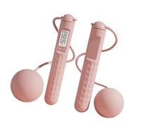 Cordes à sauter sans fil pour adultes, corde à sauter sans corde avec compteur, affichage LED avec balle, corde à sauter intelligente, longueur réglable pour et adultes