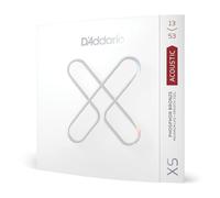 Cordes de guitare D'Addario - Cordes de guitare acoustique XS avec revêtement en bronze phosphoreux - XSAPB1353 - Pour guitares à 6 cordes - 13-53, lumière hybride