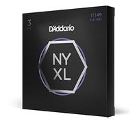 D'Addario Corde Guitare Électrique - Cordes Guitares Electriques - NYXL1149-3P - Medium, 11-49, 3-Paquet