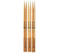 ProMark Baguettes LA Special 7A en hickory, olive ovale en nylon, trois paires Naturel