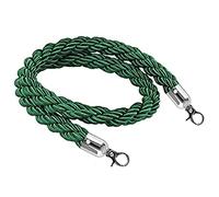 Cordes de barrière de File d'attente avec Crochet Or/Argent, Corde de Poteau de contrôle des foules, barrière de Corde de Chanvre tressée/torsadée pour diviseur de File d'attente, barrière de sécurit