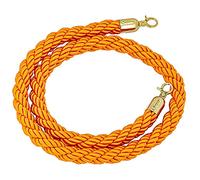 Cordes de barrière de File d'attente en Corde de Chandelier Orange 3/4/5/6/10 Pieds, Corde de contrôle des foules, Corde de Chanvre tressée pour séparateur de File d'attente, barrière de sécurité en