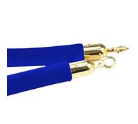 Cordes de barrière for le contrôle des foules, corde chandelier industrielle for hôtels/théâtres, for tapis rouge/salle cinéma/mariage/(Blue,Length 2.2M/7.2Ft/86.6In)