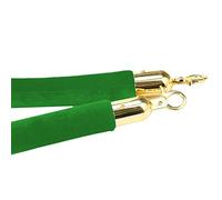 Cordes de barrière for le contrôle des foules, corde chandelier industrielle for hôtels/théâtres, for tapis rouge/salle cinéma/mariage/(Green,Length 1.5M/5Ft/59In)