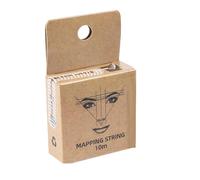 Cordes de cartographie des sourcils, fil de cartographie pré-encré | Fil pré-encré pour cartographie des sourcils, outil de mesure pour marquer les sourcils symétriques