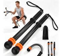 Cordes de Combat HIIT, Cardio et Renforcement Musculaire, Corde à Air Portable et Résistante sans Corde, Musculation, Cordes a Sauter Sans Fil Lestée, Idéale pour Home Gym et En Plein Air