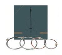 Cordes de contrebasse Pièces rechange en acier pour électrique Stick Bass avec noyau cupronickel supérieure Durabilité Taille universelle