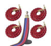 Cordes de contrôle de foule avec crochets dorés pour événements, cérémonies et entrées d'affaires, design durable pour la gestion des files d'attente et la protection VIP