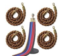 Cordes de contrôle de foule avec crochets dorés pour événements, cérémonies et entrées d'affaires, design durable pour la gestion des files d'attente et la protection VIP