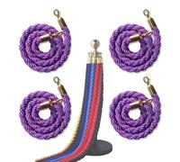 Cordes de contrôle de foule avec crochets dorés pour événements, cérémonies et entrées d'affaires, design durable pour la gestion des files d'attente et la protection VIP