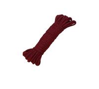 Cordes de Coton, Corde tissée torsadée par Coton 10 mètres 7mm Multicolore for des métiers de DIY(Wine Red)