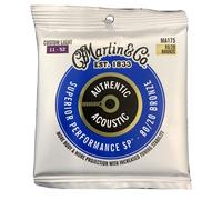 Cordes de guitare acoustique 80/20 bronze 11-52 Martin MA175 lumière personna...