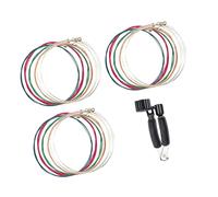 Cordes de guitare acoustique durables Comprend un enrouleur de cordes multifonctionnel Outil de remplacement de cordes pratique Cast d ' ours en fleur Cast d ' anniversaire