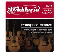 Cordes De Guitare Acoustique Medium Gauge Phosphore Bronze D'Addario EJ17