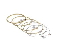 Cordes de guitare débutants - Ensemble de fils métalliques premium, pièces de rechange à six comptes, sensation de tension | Kits de cordes d'instruments acoustiques en bois exercices d'entraînement