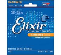 Cordes de guitare électrique - ELIXIR - 12052 - Nanoweb - Light - Tirant 10-46