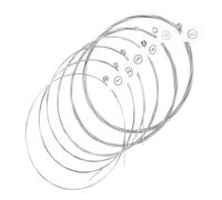 Cordes de Guitare Électriques 6pcs en Acier Carbone, Noël, Argenté | Sustain Prolongé, Volume Équilibré et Toucher Régulier, pour Sessions D'enregistrement et Remplacement