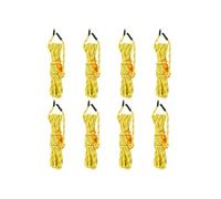 vidaXL Toile de tente avec tendeurs de corde 8 pcs. Réfléchissantes 4 m 4 mm