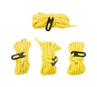 Cordes de haubanage haute visibilité Milestone Camping (pack de 4) - Jaune