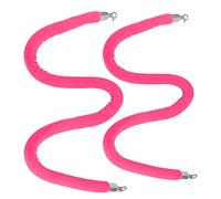 Cordes de Poteau pour Ligne de File d'attente, barrière de contrôle des foules Durable, 2 pièces, poteaux d'entrée intérieurs et extérieurs, Cordes/Lignes de File d'attente murales avec Croc