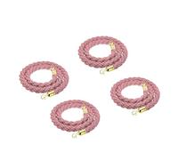 Cordes de poteau torsadées de 1,2 m avec crochets à pression pour séparateur de file d'attente de contrôle de foule, taille de 1,8 m, 2 options de couleur, solutions d'événement durables et élégantes