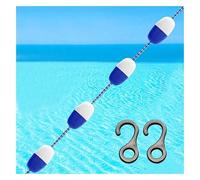 Cordes de séparation de couloirs de Piscine Bleues et Blanches - adaptées aux piscines, Ces Cordes de sécurité flottantes et Kits de Lignes de Couloir améliorent la sécurité dans Les Zones d