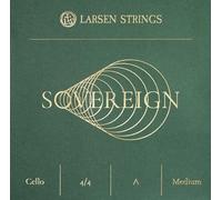 Cordes de violoncelle LARSEN STRINGS Sovereign - 4/4 - Medium - Corse A, âme en acier avec filetage en acier inoxydable, tension 18,5 kg/40,7 lbs