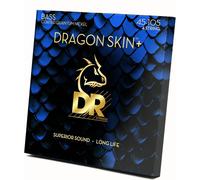 Cordes DR DRAGON SKIN+ - Cordes pour basse avec revêtement en nickel quantique - DBQ-45 - Son de qualité supérieure, confort optimal et longue du