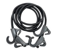 Cordes Élastiques avec Mousquetons | 2m Sangles Élastiques pour Fixation Sécurisée | Sangle Élastique Réutilisable Sécurisée pour Moto Coffre Remorque Barre de Toit Tente Équipement Sportif