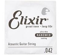Elixir Corde pour guitare acoustique Bronze 80/20 Revêtement NANOWEB .042 à l'unité