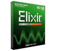 Elixir Cordes pour basse 5 cordes Long Scale acier plaqué nickel NANOWEB Light (.045-.130)