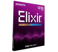 Cordes Elixir® en Bronze 80/20 pour guitare acoustique avec revêtement POLYWEB®, Light (.012-.053)