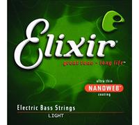 Cordes Elixir® pour basse à l'unité en Acier plaqué Nickel avec revêtement NANOWEB®, Long Scale (.075)