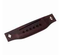 Cordes Go203 Chevalet 6 de Guitare Acoustique Palissandre | Installation Facile, pour Guitare Folk, Décor Coquillage et Sillet Rainuré en Os, DIY et Scène
