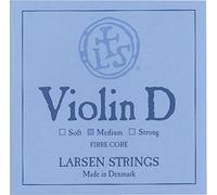 Cordes Larsen Violon Synthetic/Fiber Core Ré Argent ; Fort