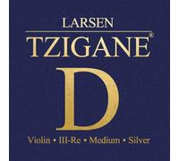 Cordes Larsen Violon Tzigane Multifilament-Fiberkern Ré Argent filé; Medium