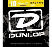 Cordes pour guitare acoustique - DUNLOP - 80/20 Acoustic Extra Light DAB1006 - Tirants 10-48 - Brass