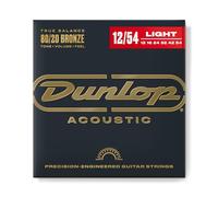 Cordes pour guitare acoustique Dunlop DAB1254 Bronze 80/20 Light 12-54