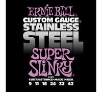 Cordes pour guitare électrique - Ernie Ball - Stainless Steel Super light 9-42 2248