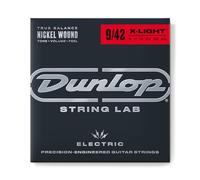 Cordes pour guitares électriques Dunlop Light Gauge 9-42 en acier nickelé