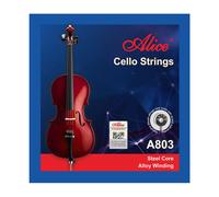 Cordes pour violoncelle Alice 4/4 - Jeu complet - Timbre bien ?quilibr? et profond