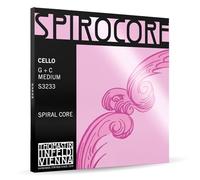 Thomastik-Infeld Cordes pour violoncelle Jeu Spirocore 4/4 à âme spiralée G+C Wolfram medium S3233